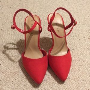red pointy toe heels!